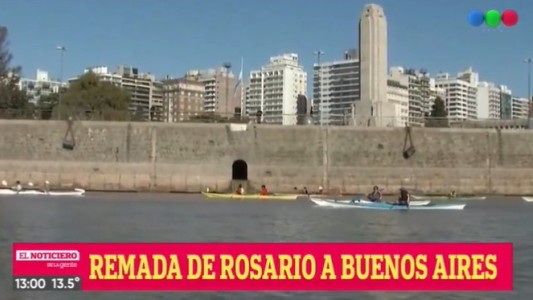 Comenzó la travesía en kayak hacia el Congreso en reclamo de la Ley de Humedales