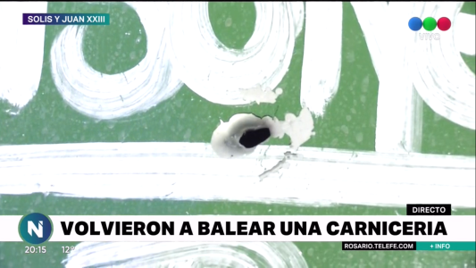 Dos veces en una semana: una bala y un mensaje intimidatorio contra una carnicería