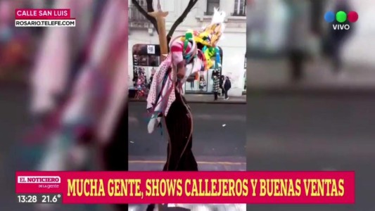 Día de las Infancias: calle San Luis fue peatonal y repuntaron las ventas