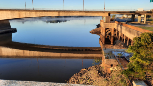 Bajante del Paraná: el nivel del río marcó un récord histórico frente al puerto de Santa Fe