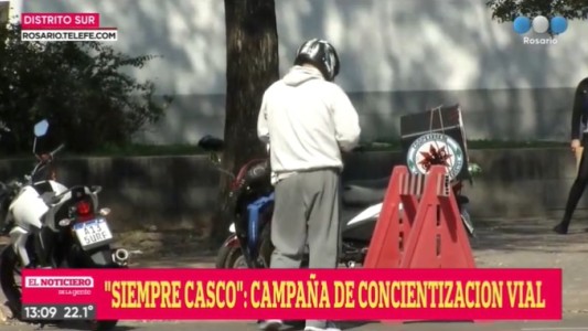 Javkin: “Hacemos hincapié en el uso del casco en motociclistas para evitar las cifras dolorosas de fallecimientos”