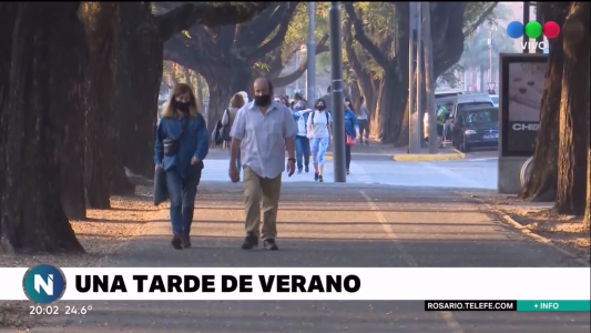 Tarde de parques repletos con casi 30 grados en invierno