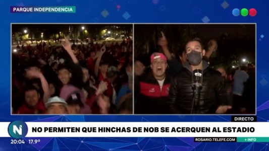 Hinchas de Newell’s improvisaron un banderazo en El Rosedal