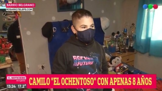 Camilo, el niño de ocho años que es fanático de los 80's