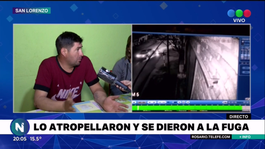 San Lorenzo: lo atropellaron, se dieron a la fuga y milagrosamente está vivo