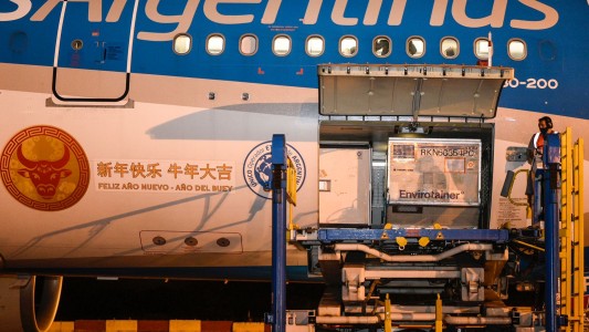 Llegaron otras 804.800 dosis de la vacuna Sinopharm