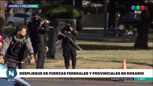 Megaoperativo de fuerzas federales y provinciales en el centro de la ciudad