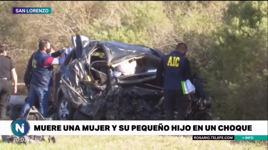 Dos fallecidos en un accidente sobre la Autopista Rosario – Santa Fe