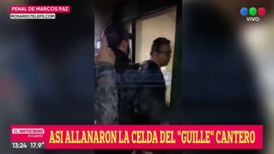 Video: del allanamiento del teléfono fijo en la celda de "Guille" Cantero
