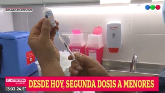 Comenzaron a inocular con segundas dosis a menores de 17 años