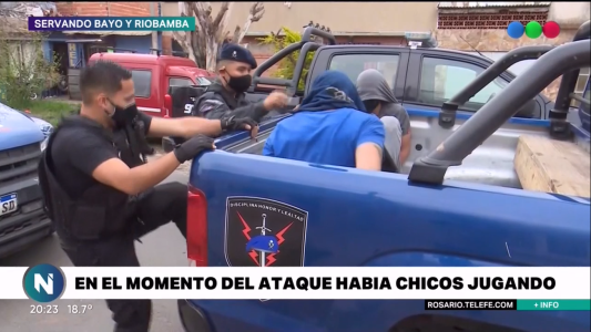 Dos detenidos por una balacera en Riobamba al 4400