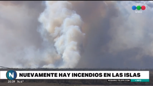 Después de la tregua por las lluvias, nuevamente hay incendios en las islas