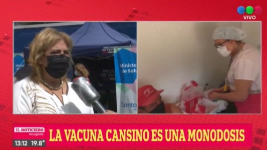 Comenzaron a vacunar con Cansino en Santa Fe