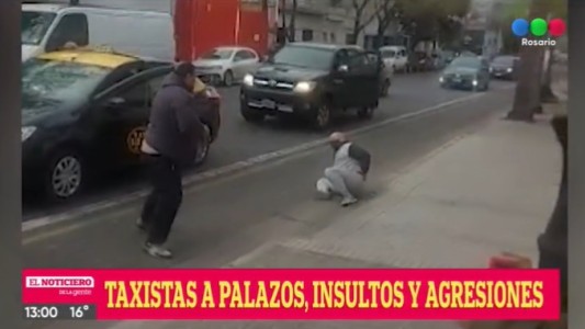 Una pelea entre taxistas terminó con uno herido en pleno centro de Rosario