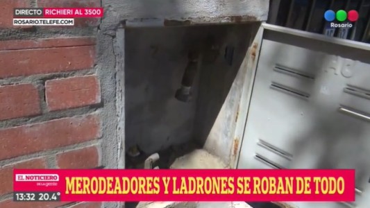 Delincuente robó el medidor de gas, se fugó y volvió para llevarse los cables de luz