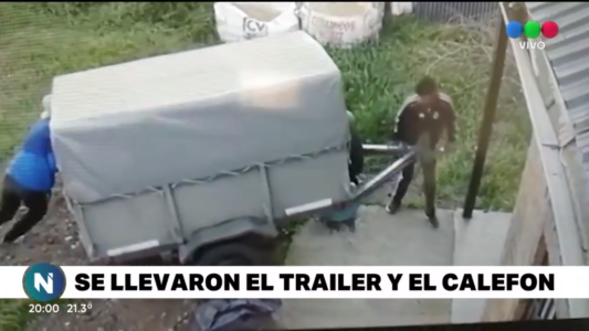Insólito: se robaron un tráiler y se lo llevaron caminando