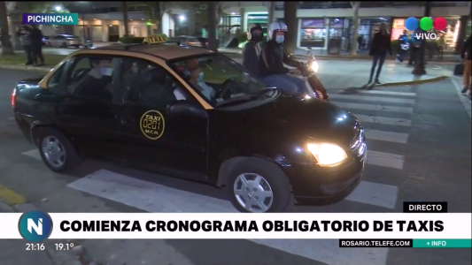 Comenzó a regir el nuevo cronograma de taxis en Rosario