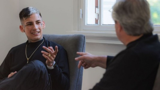 Alberto Fernández recibió a L-Gante en la residencia de Olivos