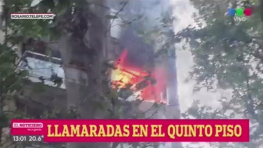 Se incendió un departamento en pleno centro de Rosario