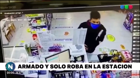 Robo armado en una estación de servicio: se llevaron dinero de la caja y cigarrillos