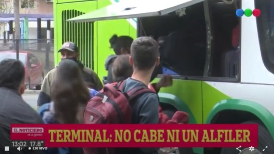 Fin de semana XL: la Terminal de Ómnibus repleta de pasajeros