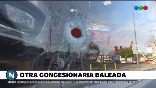 Otra concesionaria baleada: antes les habían pedido ‘colaboración’ a nombre de Guille Cantero