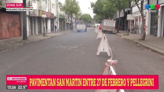 Comienzan las obras de repavimentación en Av. San Martín