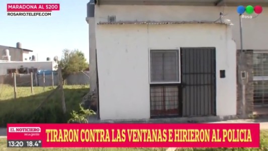 Balearon a un policía en el pie mientras miraba televisión en su casa