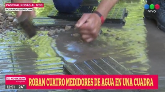 Roban cuatro medidores de agua en una cuadra
