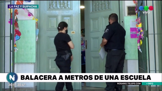 Balacera a metros de la escuela República de Bolivia