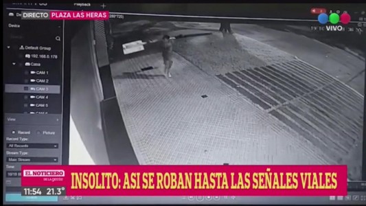 Insólito: delincuentes se robaron hasta las señales viales