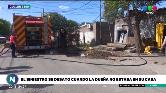 Se incendió otra vivienda en zona oeste: “Fue una desgracia con suerte”