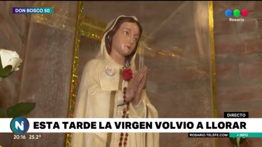 Nuevamente la Virgen María Rosa Mística volvió a llorar