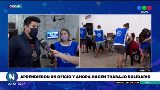 Aprendieron un oficio y ahora hacen trabajos solidarios