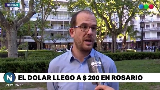 El dólar blue se llegó a vender a 200 pesos en la city rosarina