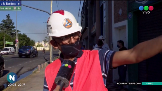 El supermercado y el taller siniestrados tienen peligro de derrumbe