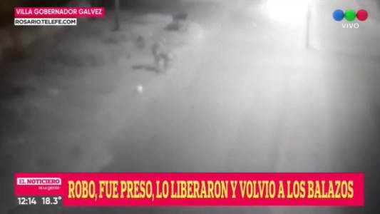 Villa Gobernador Gálvez: Robó, lo dejaron libre y realizó un ataque a tiros