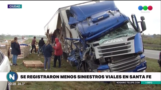 Se registraron menos siniestros viales en Santa Fe