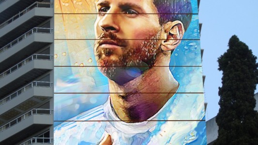 Lionel Messi tendrá un nuevo mural en lo alto, cerca del Monumento a la Bandera