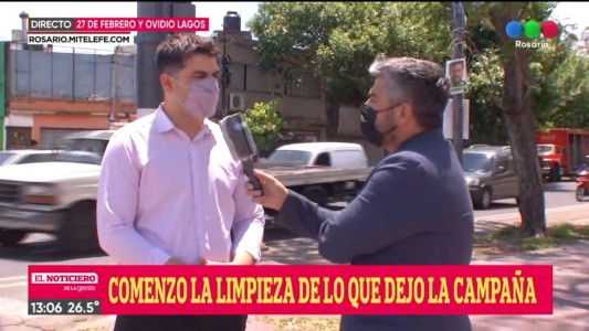 Comenzó la limpieza de los residuos de la campaña