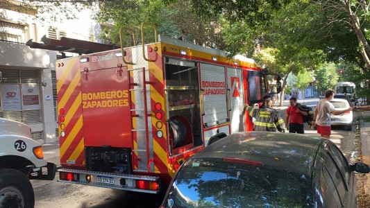 Principio de incendio en un vivero de barrio Abasto