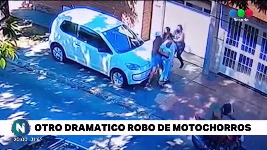 Violento robo de motochorros en La Florida