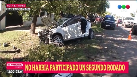 Feroz choque contra un árbol en la ruta 33, Pérez