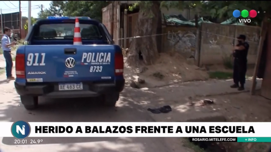 Un hombre recibió casi una decena de disparos, a metros de una escuela