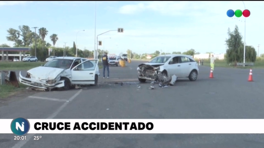 Choque en A012 y Ruta 18 con heridos leves