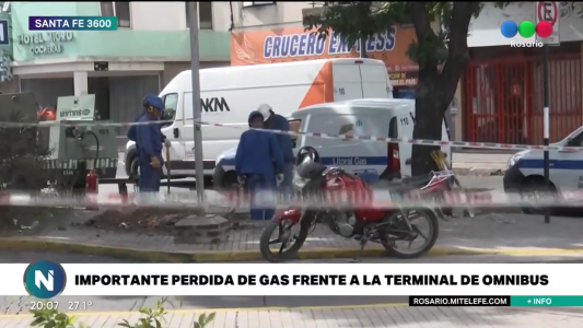 Importante pérdida de gas en la zona de la Terminal de Ómnibus