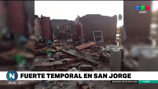 Video: fuerte temporal en San Jorge