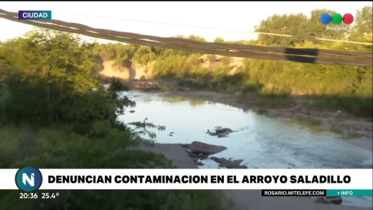 Denuncian contaminación en el arroyo Saladillo