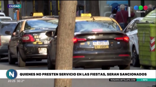 Con aumento, garantizan 1800 taxis para el 24 a la noche