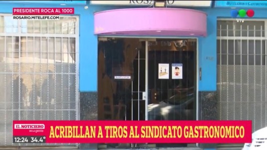 Balearon el frente de la sede del sindicato de trabajadores hoteleros y gastronómicos de Rosario